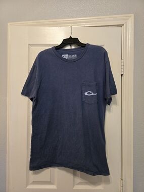 Drake Navy Short-Sleeve Pocket Tee - Men's Crew